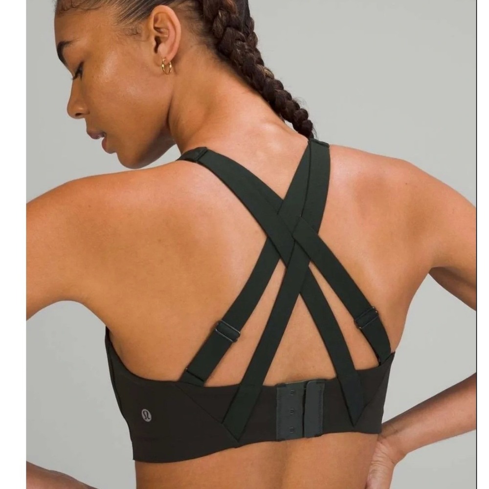 Lululemon Energy Bra High Support 34C Black Athleisure Gym Yoga Workout